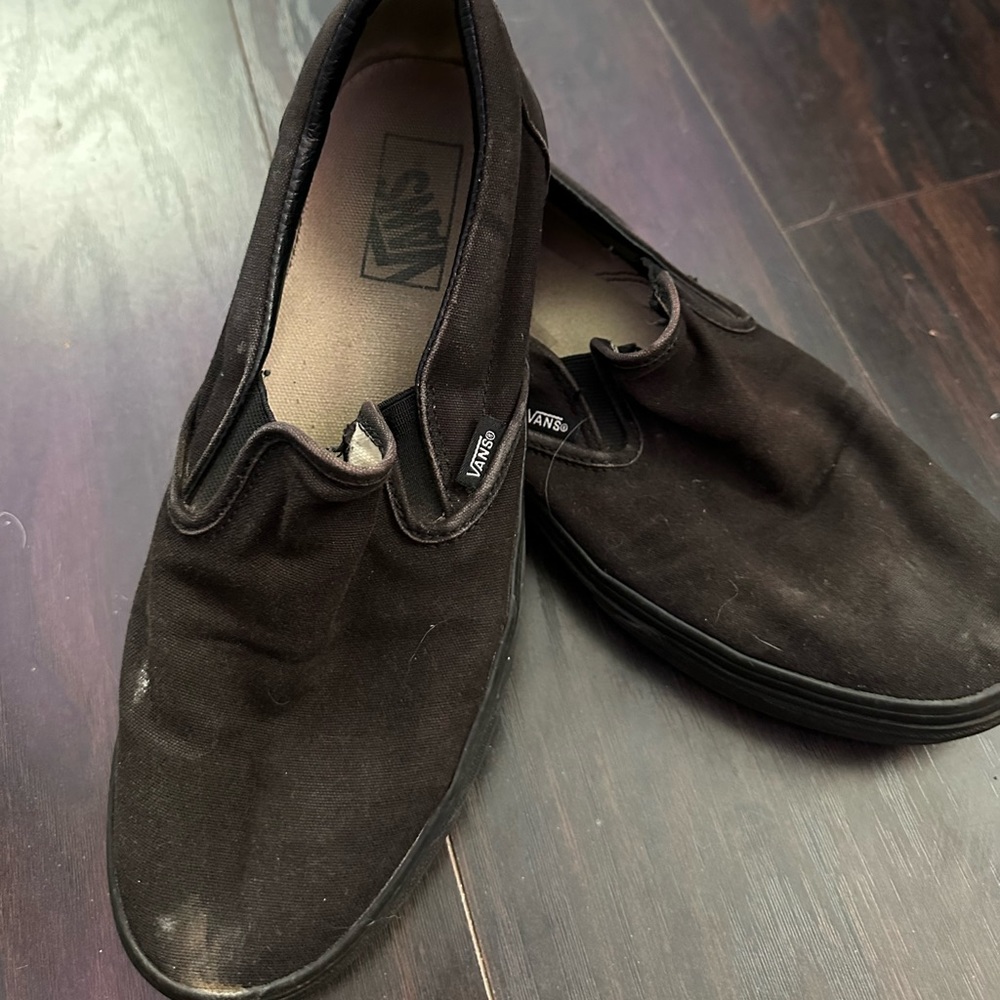 Black Slip-on Vans